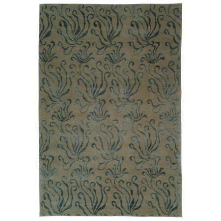 Safavieh 5 ft. - 6 in. x 8 ft. - 6 in. Martha Stewart Hand Knotted Rug, Medium Rectangle - Lagoon MSR5424D-6